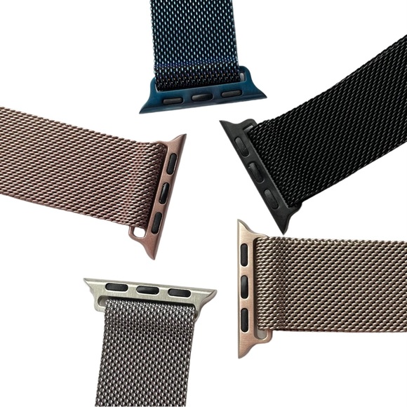 NEW 5 Milanese Loop Band BUNDLE Apple Watch 38/40/41mm Stainless Steel - Picture 2 of 7